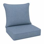 Landon & Co. Set of Cushions for Deep Seat 25 x 6 x 46-in - Navy