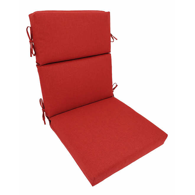 Landon & Co. Cushion 21 x 4 x 44-in for Outdoor Chair with High Back - Red