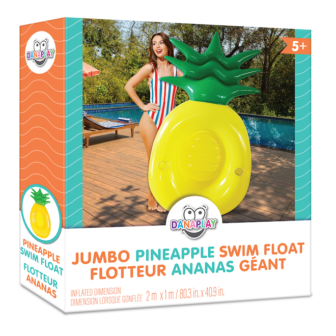 Danaplay x Jumbo Inflatable Pineapple Swim Float