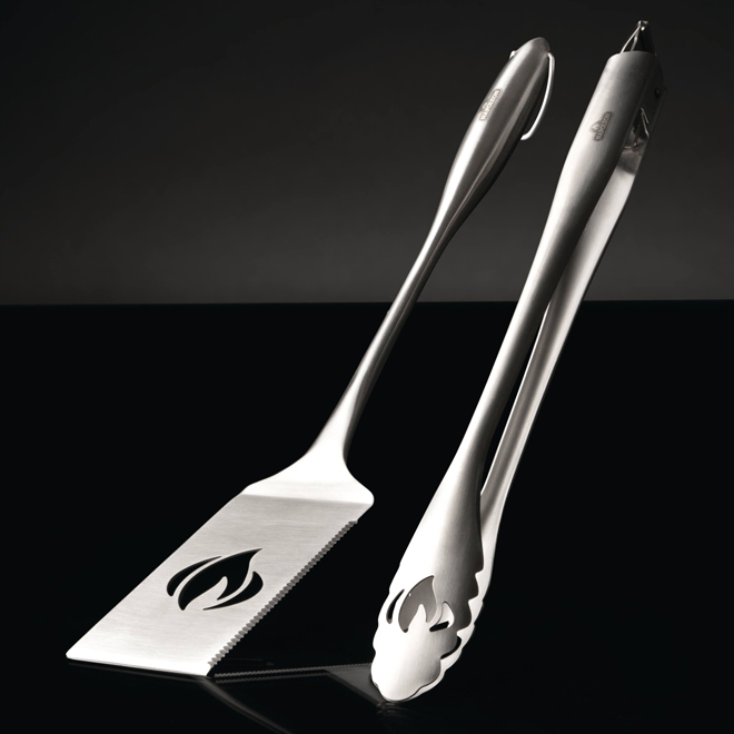 Napoleon Grills Commercial 2-Piece Toolset - Professional BBQ Tongs & Spatula