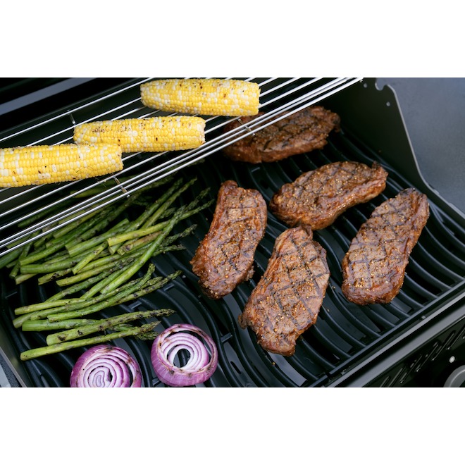 Napoleon WAVE Cooking Grates for Rogue BBQs 10.2 x 18.2-in in Porcelained Cast-Iron - Set of 3