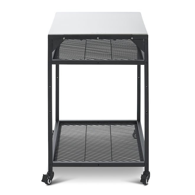 Table modulaire en acier inoxydable Ooni, roulettes verrouillables, 35 po x 31 po  x 24 po