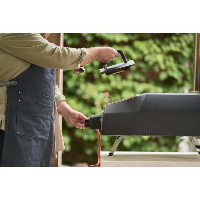 Ooni Karu 4.3 x 7.7 x 11.7-in Stainless Steel Gas Burner - Black