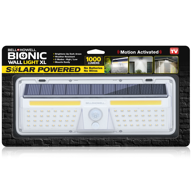 Bell + Howell Bionic Lighting - White - Solar Dark Sky Integrated Wall Light