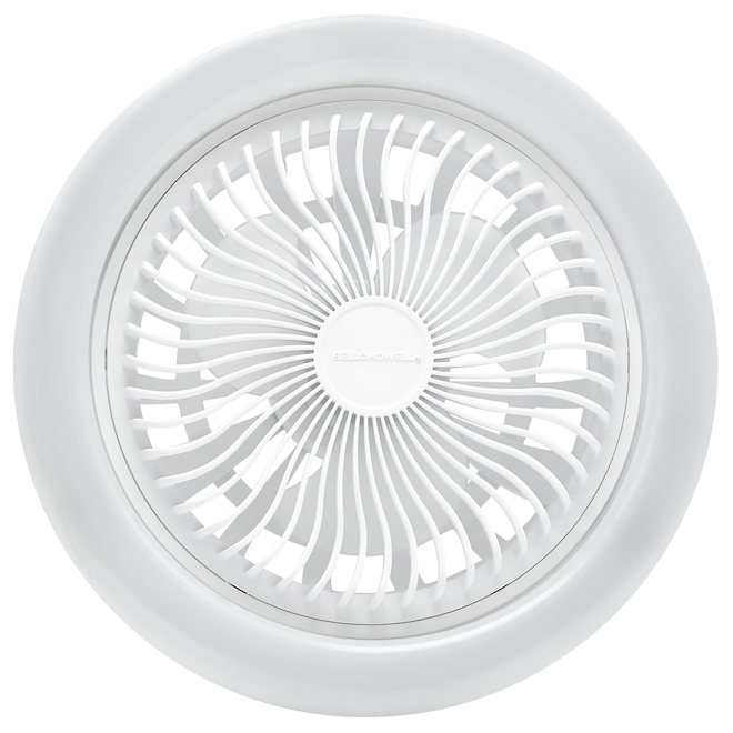 Bell + Howell 2100 Lumens White Socket Light Fan - 10-in