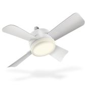 Bell + Howell 1000 Lumens 10-in White Socket Light Fan - 4 Blades