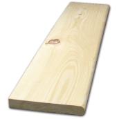 Goodfellow White Pine Board - Bullnose - Natural - 4-ft L x 12-in W x 2-in D
