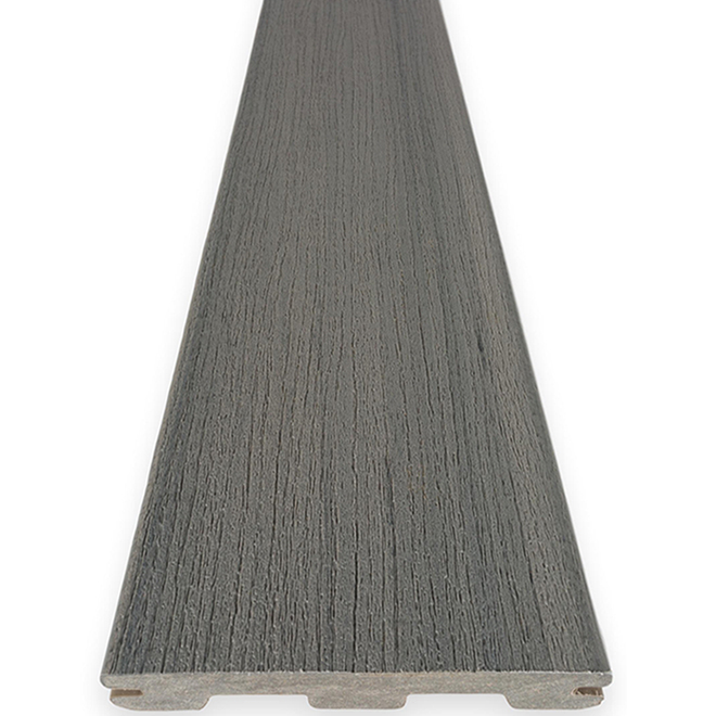 Planche de terrasse TimberTech composite bord rainuré Sea Salt Grey 12 pi