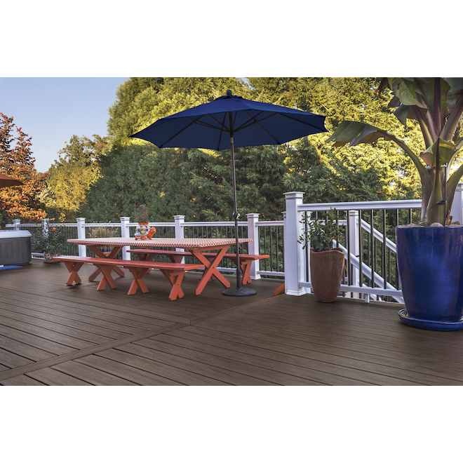 TimberTech 12-ft Dark Roast Composite Fascia Deck Board