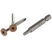 TimberTech Fascia Screws - Torx Head Type - 100-Pack - Teak