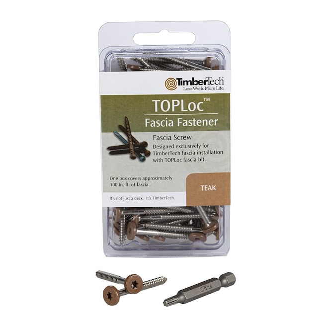 TimberTech Fascia Screws - Torx Head Type - 100-Pack - Teak