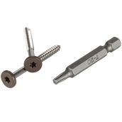 TimberTech Fascia Screws - 100-Pack - Walnut - Stainless Steel