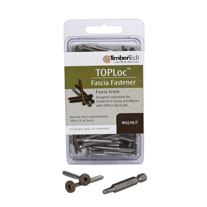 TimberTech Fascia Screws - 100-Pack - Walnut - Stainless Steel