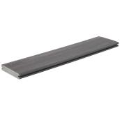 Timbertech Landmark Castle Gate Grey Grooved PVC Deck Board - 12-ft