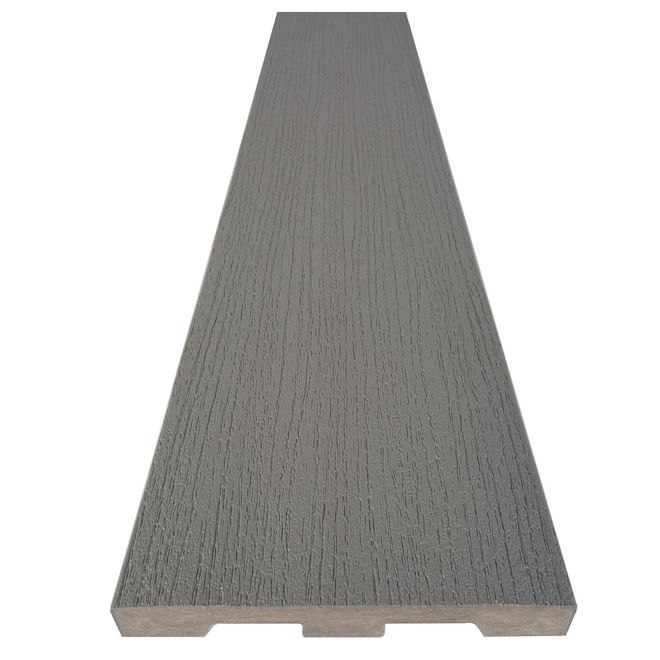 Timbertech Prime Solid Maritime Grey Composite Wood Deck Board - 20-ft