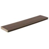 Timbertech Landmark American Walnut Grooved PVC Deck Board - 20-ft