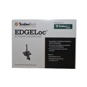 Attaches cachées EDGELoc TimberTech 1 3/4 po, acier inoxydable noir, couvre 250 pi²
