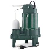 Zoeller Pro Sewage Pump 1/2-HP Cast Iron Subersible Sump Pump