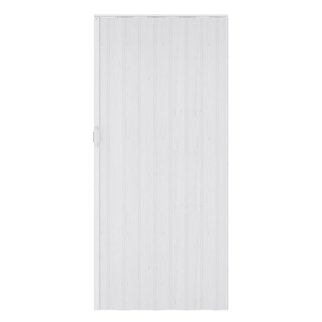 Landon & Co. Flexi Accordion Folding Door in White PVC - 48 x 80-in