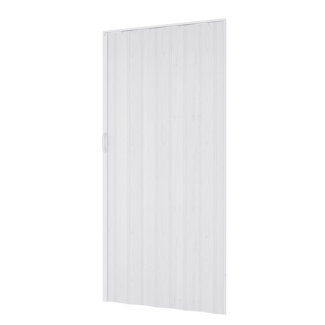 Landon & Co. Flexi Accordion Folding Door in White PVC - 48 x 80-in