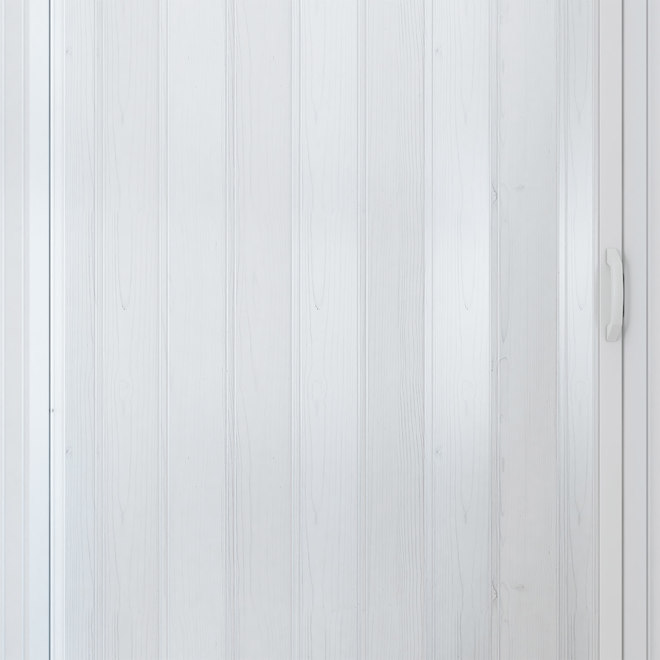 Landon & Co. Flexi Accordion Folding Door in White PVC - 48 x 80-in