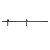 Système de rail Origin Landon & Co. pour porte de grange en acier noir mat, 78,75 po