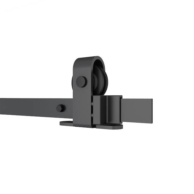 Landon & Co. Source Rail System for Barn Doors in Matte Black Steel - 78.75-in