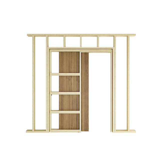 Landon & Co. Pocket Door Frame Preassembled in Plywood - 30 x 84.5-in