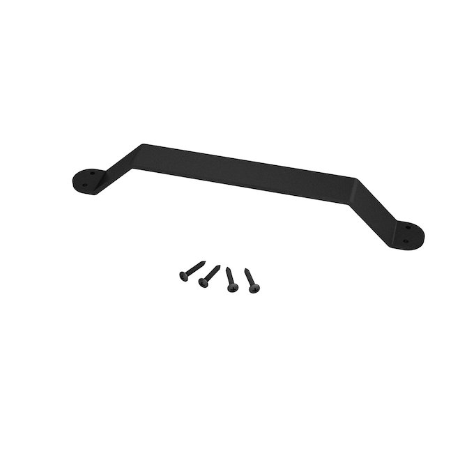 Landon & Co. Vintage Barn Door Handle in Matte Black Steel