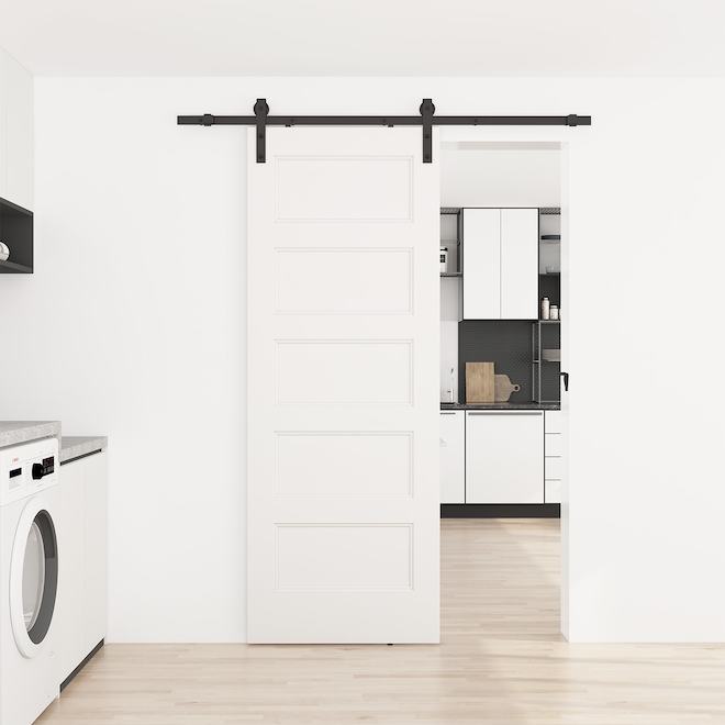 Landon & Co. Door Latch for Barn Doors in Matte Black Steel