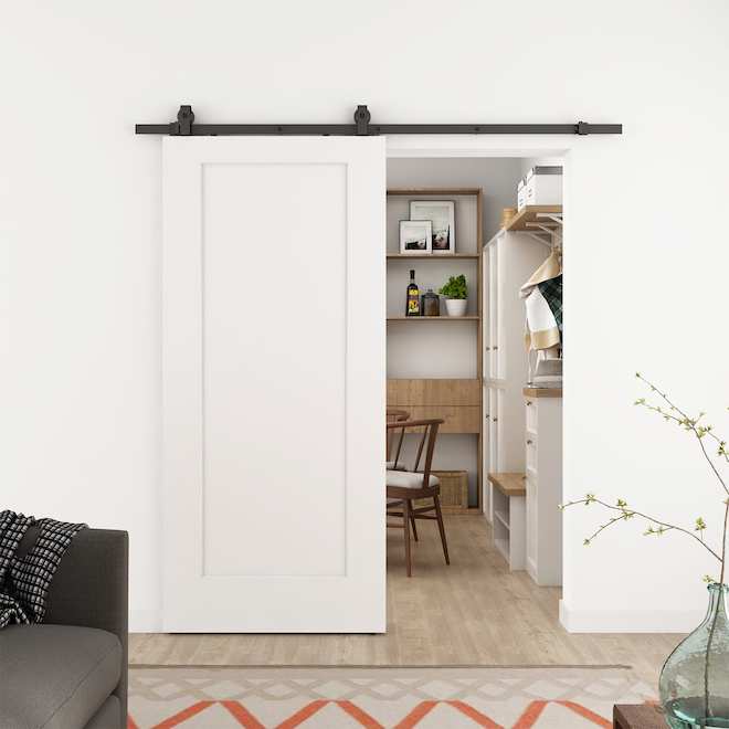 Landon & Co. 1-Panel Primed Barn Door -36 x 84-in