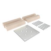 Landon & Co MenCraft Mounting Plate Kit in Natural Oak