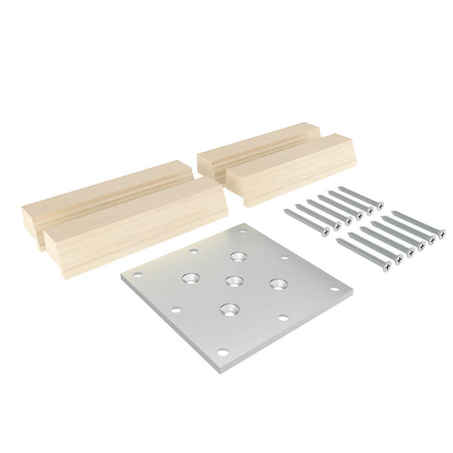 Landon & Co MenCraft Mounting Plate Kit in Natural Maple