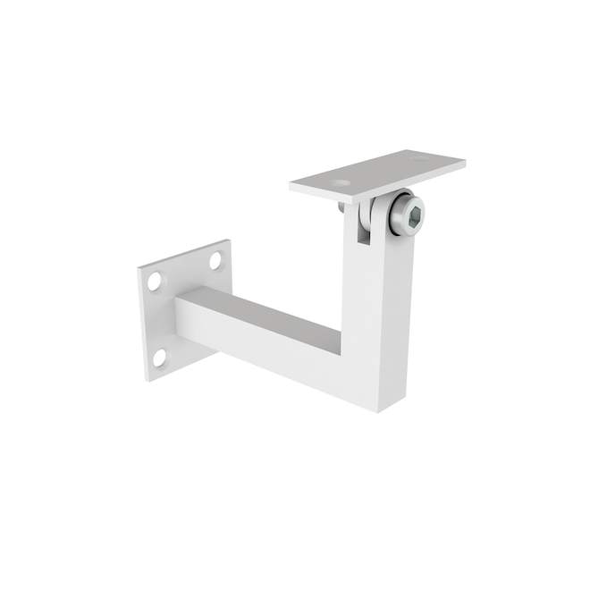 Landon & Co MenCraft Squar Handrail Wall Bracket in White Steel