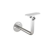 Landon & Co MenCraft Round Handrail Wall Bracket in Brushed Stainless Steel