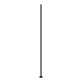 Landon & Co Straight Round Baluster in Black Steel of 5/8 x 40 1/2-in