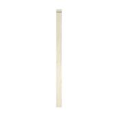 Landon & Co. Groove Half-Newel Post in Natural Poplar of 1 1/4 x 2 1/2 x 44-in