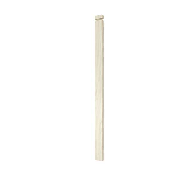 Landon & Co. Groove Half-Newel Post in Natural Poplar of 1 1/4 x 2 1/2 x 44-in