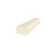 Main courante Groove Landon & Co en peuplier naturel de 2 1/4 x 1 5/8 x 72 po