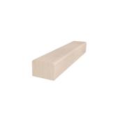 Main courante Groove Landon & Co. en chêne rouge naturel de 2 1/4 x 1 5/8 x 72 po