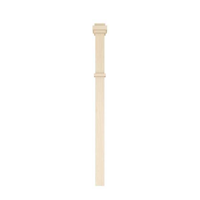 Landon & Co. Mission Straight Newel Post in Natural Maple of 2 1/2 x 44-in