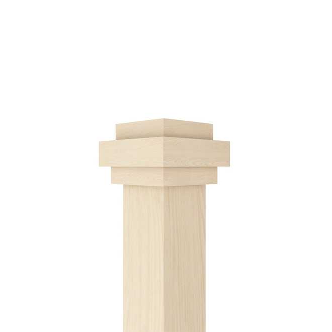 Landon & Co. Mission Straight Newel Post in Natural Maple of 2 1/2 x 44-in