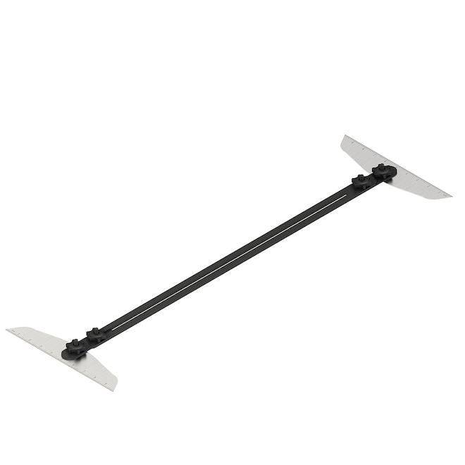 Landon & Co Cutting Gauge in Black Steel for Stair Treads of 31 to 54-in