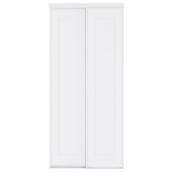 TNA Doors Primed Sliding Door with 1 Panel for Closets 36 x 80-in - White