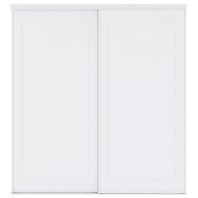 Landon & Co. Primed Sliding Door with 1 Panel for Closets 72 x 80-in - White