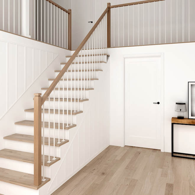 Landon & Co. Square Baluster in White Steel - 41-in