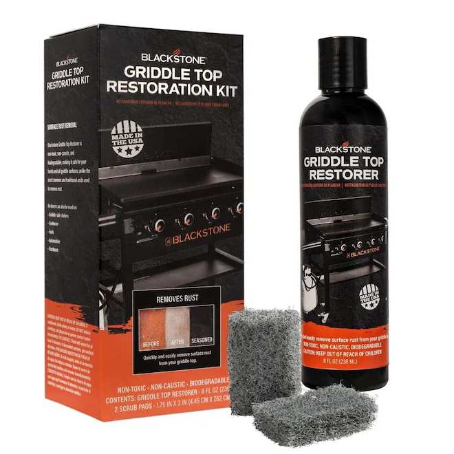 Blackstone Griddle Top Restorer with 2 Scrubbing Pads - 8-oz