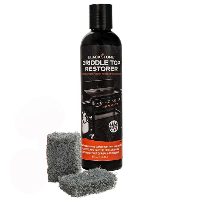 Blackstone Griddle Top Restorer with 2 Scrubbing Pads - 8-oz