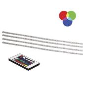 Bazz Plug-in Linear Under-Cabinet Light - LED - 24-in - 4-Pack - Multicoloured