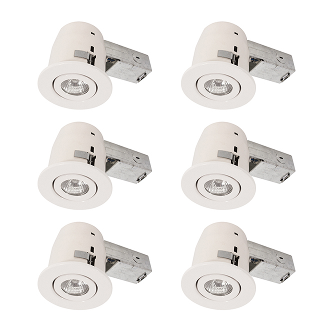 Bazz Recessed Lights Jib 50w Gu10 3 7 8 White 6 Pk Jg104w6 Bazz Recessed Lights Jib 50w Gu10 3 7 8 White 6 Pk Jg104w6 Rona